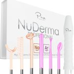 NuDerma Professional Skin Therapy Wand - Portable High Frequency Skin Therapy Machine with 6 Neon & Argon Wands – Boost Your Skin – Clear Firm & Tighten